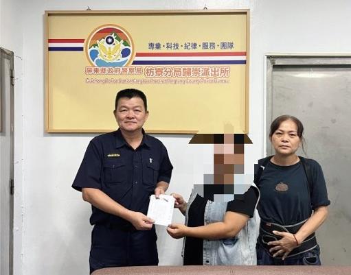 癱瘓父病逝女兒陷困境　枋警攜手「部落心」送暖1